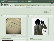 Tablet Screenshot of dalamis.deviantart.com