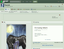 Tablet Screenshot of finarrah.deviantart.com