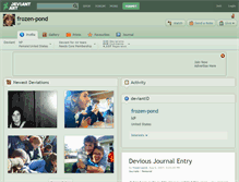 Tablet Screenshot of frozen-pond.deviantart.com
