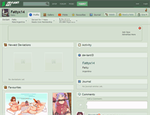 Tablet Screenshot of fattyx14.deviantart.com