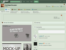 Tablet Screenshot of christianchrustev.deviantart.com