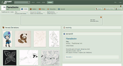 Desktop Screenshot of flamedesire.deviantart.com