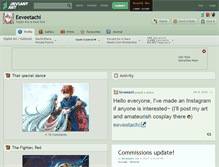 Tablet Screenshot of eeveetachi.deviantart.com