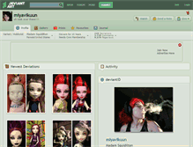 Tablet Screenshot of miyavikuun.deviantart.com