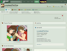 Tablet Screenshot of lovemeallthetime.deviantart.com