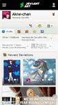 Mobile Screenshot of akne-chan.deviantart.com