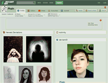 Tablet Screenshot of phain.deviantart.com