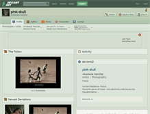 Tablet Screenshot of pink-skull.deviantart.com