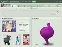 Tablet Screenshot of belly577.deviantart.com