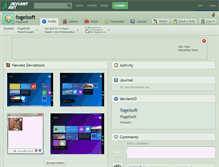 Tablet Screenshot of fogelsoft.deviantart.com