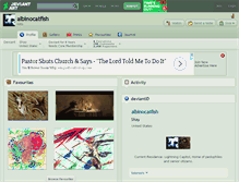 Tablet Screenshot of albinocatfish.deviantart.com