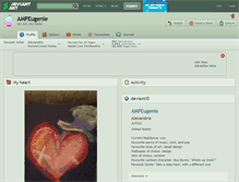 Tablet Screenshot of ampeugenie.deviantart.com