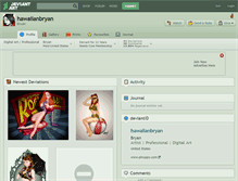 Tablet Screenshot of hawaiianbryan.deviantart.com