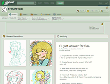 Tablet Screenshot of frenchfisher.deviantart.com