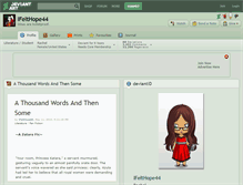 Tablet Screenshot of ifelthope44.deviantart.com
