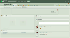 Desktop Screenshot of demongirl101.deviantart.com