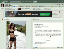 Tablet Screenshot of lickle-boo.deviantart.com