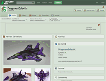 Tablet Screenshot of dragonesseclectic.deviantart.com