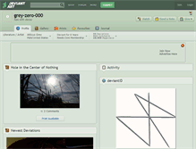 Tablet Screenshot of grey-zero-000.deviantart.com
