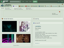 Tablet Screenshot of lethallica.deviantart.com