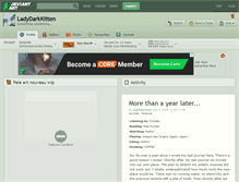 Tablet Screenshot of ladydarkkitten.deviantart.com