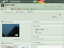 Tablet Screenshot of hidden--dragon.deviantart.com