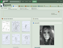Tablet Screenshot of kanna440.deviantart.com