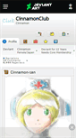 Mobile Screenshot of cinnamonclub.deviantart.com