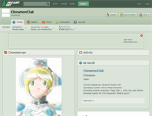 Tablet Screenshot of cinnamonclub.deviantart.com