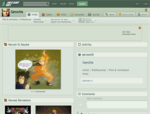 Tablet Screenshot of genchis.deviantart.com