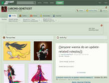 Tablet Screenshot of carcino-geneticist.deviantart.com