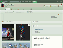 Tablet Screenshot of falco-fanclub.deviantart.com