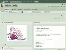Tablet Screenshot of explosive-pikachu.deviantart.com