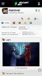 Mobile Screenshot of marowar.deviantart.com