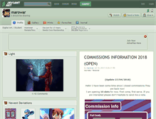 Tablet Screenshot of marowar.deviantart.com