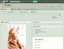 Tablet Screenshot of girl-geek.deviantart.com