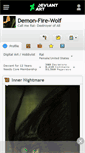 Mobile Screenshot of demon-fire-wolf.deviantart.com