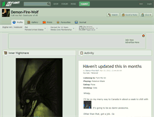 Tablet Screenshot of demon-fire-wolf.deviantart.com