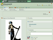 Tablet Screenshot of kitsunetsuki20.deviantart.com