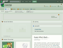 Tablet Screenshot of creamchao.deviantart.com