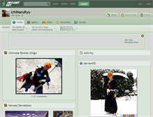 Tablet Screenshot of ichinaruryu.deviantart.com