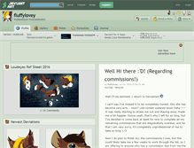 Tablet Screenshot of fluffylovey.deviantart.com