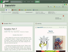 Tablet Screenshot of dragonartist94.deviantart.com