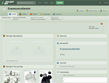 Tablet Screenshot of evanescencefan666.deviantart.com