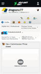 Mobile Screenshot of dragoonx77.deviantart.com