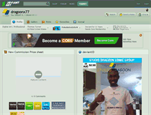 Tablet Screenshot of dragoonx77.deviantart.com