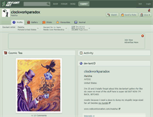Tablet Screenshot of clockworkparadox.deviantart.com