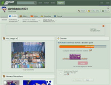 Tablet Screenshot of darkshadow1804.deviantart.com