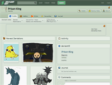 Tablet Screenshot of prison-king.deviantart.com