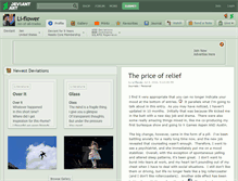 Tablet Screenshot of li-flower.deviantart.com